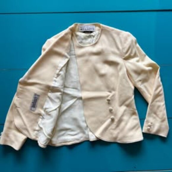 Vintage 80s Bert Newman Wool Skirt Suit Size 6 - Picture 5 of 16